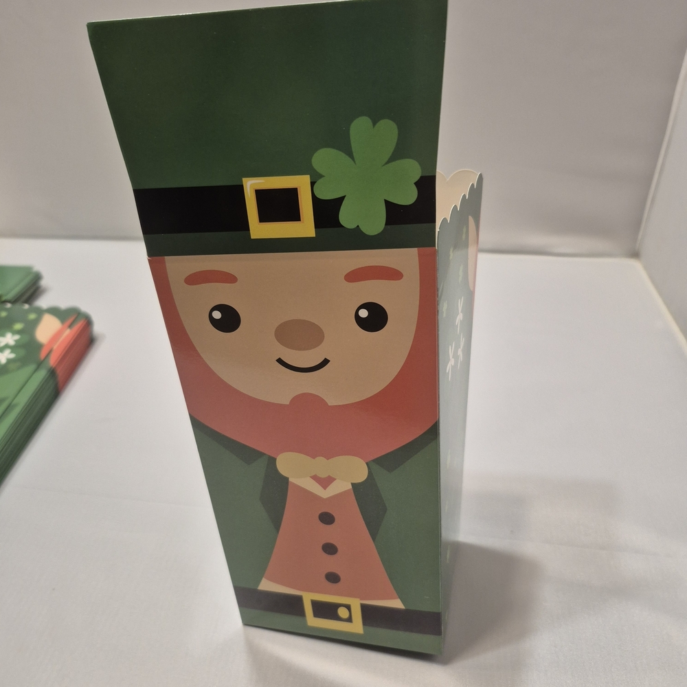 Set Of 24 Leprechaun Themed Party Goody Boxes Decorations Brand New Party Supply - Picture 6 of 8